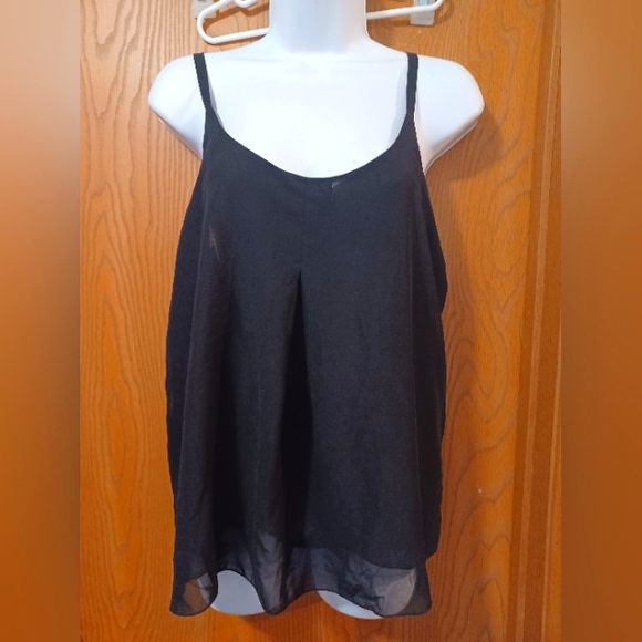 ABS double layered pleated front cami top - Picture 1 of 7